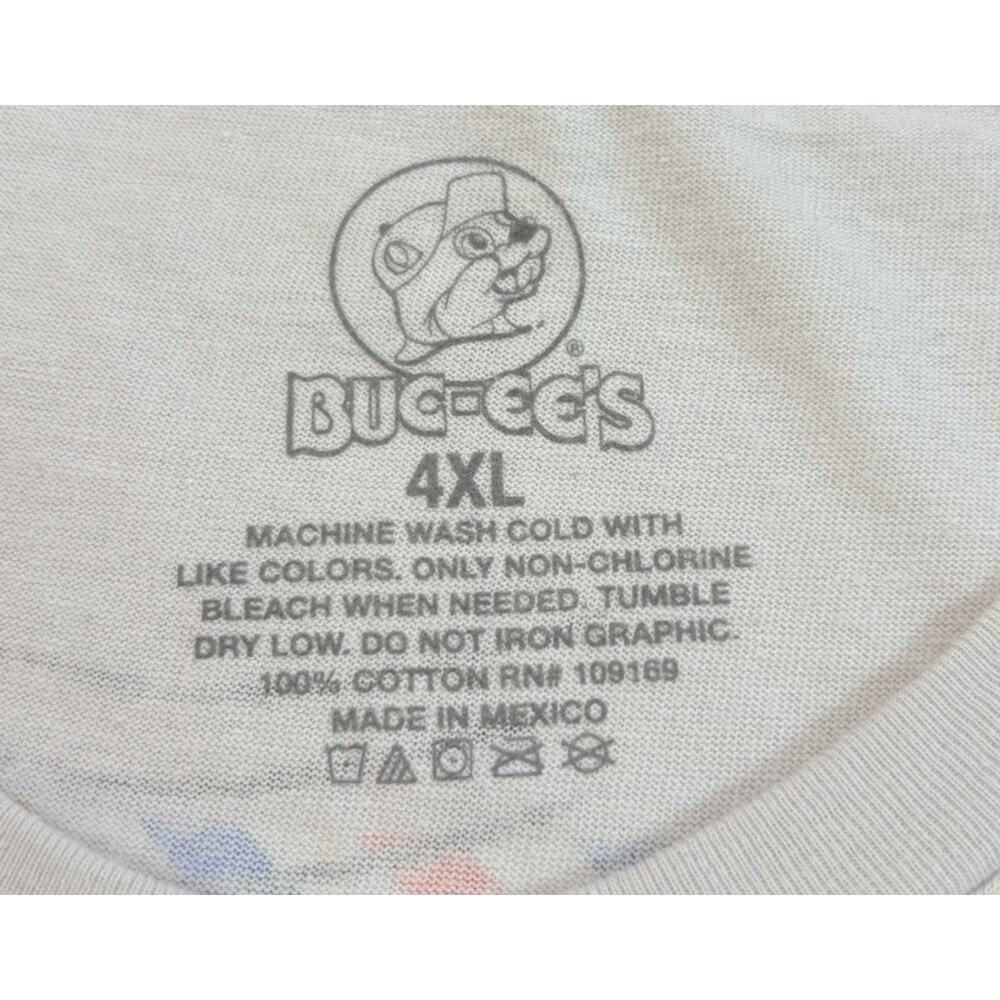 Buc-ee’s Greetings from Tennessee Postcard T-Shirt Gray Size 4X - Picture 7 of 8